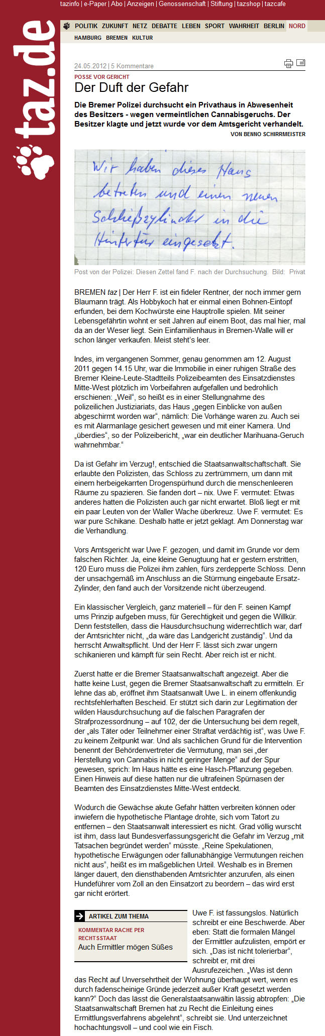 Duft der Gefahr